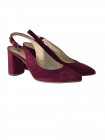 Босоножки закрытые замшевые SHOEBOOUTIQUE (Poland) 12942 фуксия
