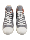 CONVERSE Кеды кожа/замш унисекс высокие (Vietnam) 20736 Черные