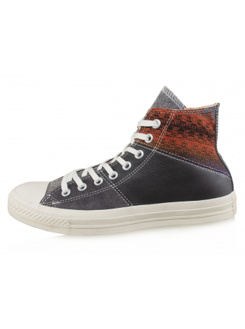 CONVERSE Кеды кожа/замш унисекс высокие (Vietnam) 20736 Черные