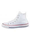 CONVERSE Кеды кожа унисекс высокие (Vietnam) 14694 Белый с красной полосой